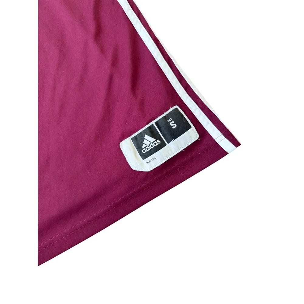 Adidas Reversible Basketball Jersey Mini Dress Maroon White Climalite Streetwear - Picture 13 of 13